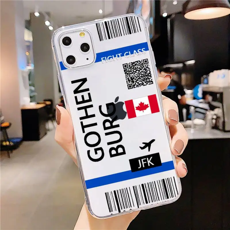 Design cute first class ticket Phone Case Transparent soft For iphone 5 5s 5c se 6 6s 7 8 11 12 plus mini x xs xr pro max
Design cute first class ticket Phone Case Transparent soft For iphone 5 5s 5c se 6 6s 7 8 11 12 plus mini x xs xr pro max