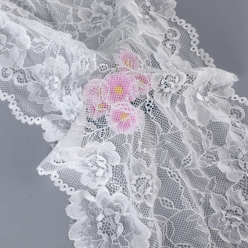 21cm Stretch Big Lace Wedding Underwear Women's Knitted Lace DIY Sewing Decoration Lace Dress Guipure Lace Decoration
21cm Stretch Big Lace Wedding Underwear Women's Knitted Lace DIY Sewing Decoration Lace Dress Guipure Lace Decoration