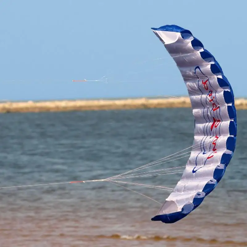 Воздушный змей с двойной линией Parafoil летающими инструментами мощная плетеная