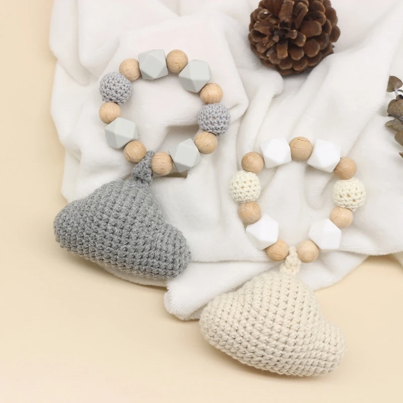 Infants Baby Beech Wooden Silicone Beads Bracelet Rattle Crochet Clouds Teether 54DA
Infants Baby Beech Wooden Silicone Beads Bracelet Rattle Crochet Clouds Teether 54DA