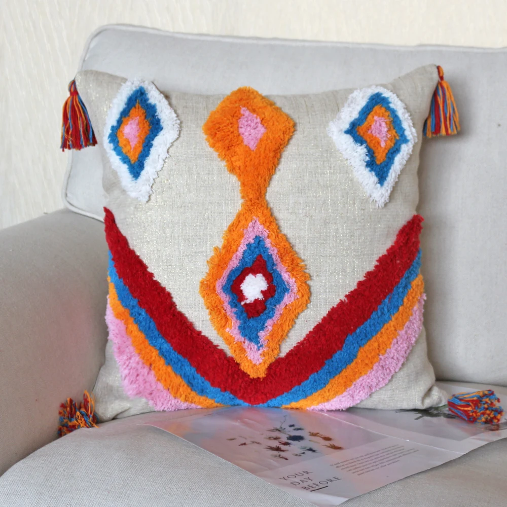 Decorative Boho Pillow Case Tassels Macrame Throw Pillow Covers Home Decor Morocco Luxury Cushion Cover for Bed Sofa Couch Chair
Decorative Boho Pillow Case Tassels Macrame Throw Pillow Covers Home Decor Morocco Luxury Cushion Cover for Bed Sofa Couch Chair