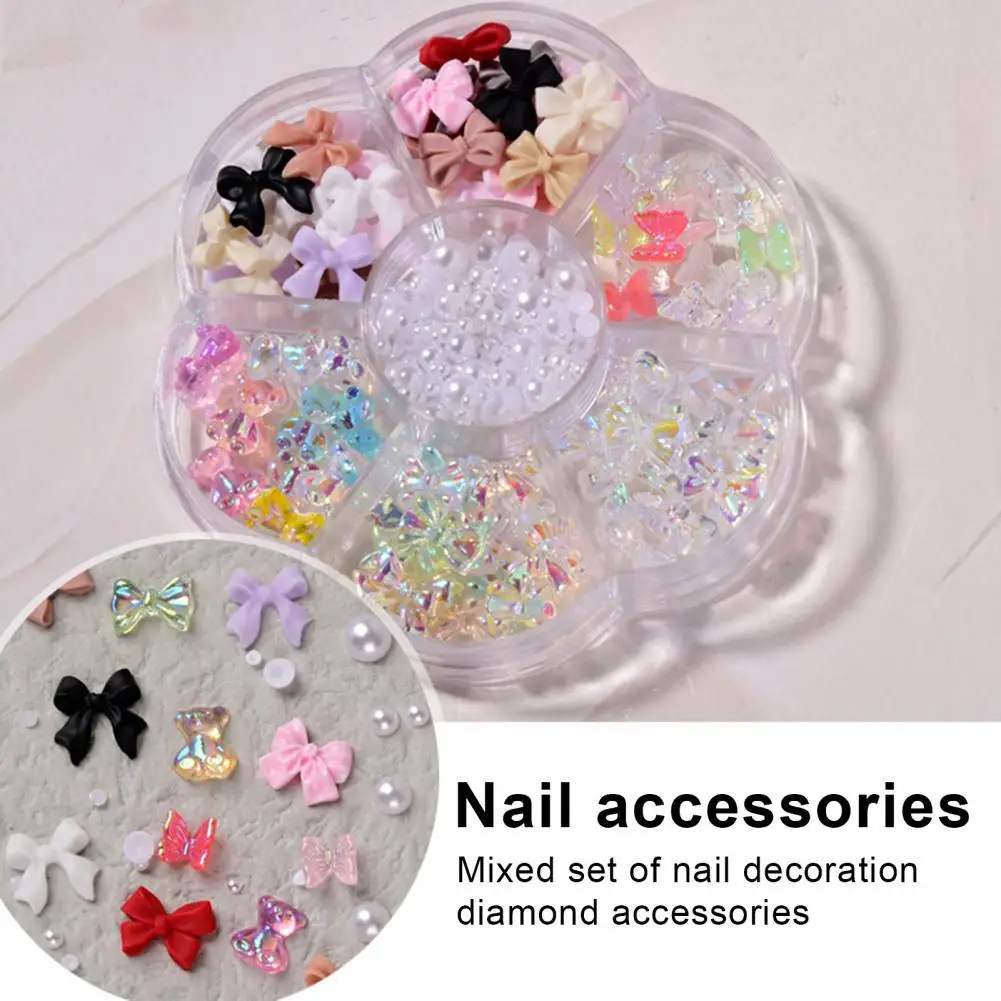1 Box Nail Decorations Bow-knot Bears Faux Pearl DIY Crafts Creative Nail Art Rhinestones Jewelry for Nail Design
1 Box Nail Decorations Bow-knot Bears Faux Pearl DIY Crafts Creative Nail Art Rhinestones Jewelry for Nail Design