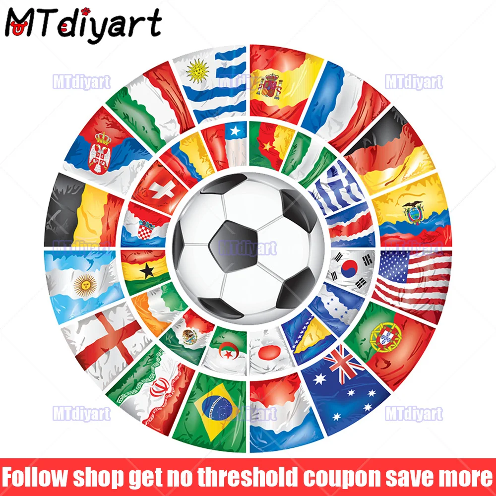 Full Drill 5D Diamond Painting "Football flag pattern" Wall Stickers Cross Stitch Embroidery Rhinestone Mosaic Home Decoration
Full Drill 5D Diamond Painting "Football flag pattern" Wall Stickers Cross Stitch Embroidery Rhinestone Mosaic Home Decoration