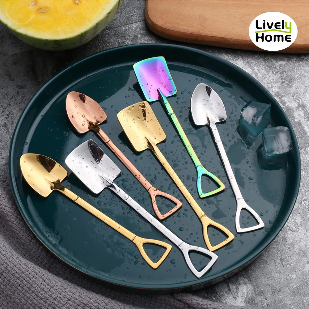 Shovel Spoons Stainless Steel Teaspoons Dessert Spoon Watermelon Fruits Salad Spoon Flat Shovel for Christmas Gifts
Shovel Spoons Stainless Steel Teaspoons Dessert Spoon Watermelon Fruits Salad Spoon Flat Shovel for Christmas Gifts