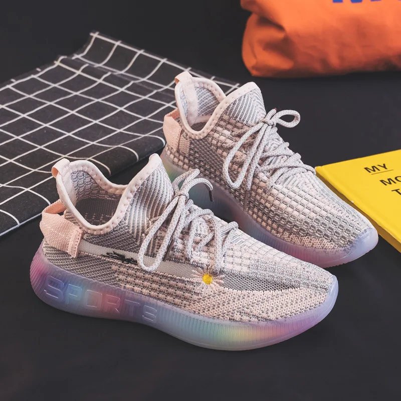 2021 Summer New Rainbow Bottom Knitted Sports Shoes Casual Shoes Breathable Daisy Shoes Ladies Sports Shoes
2021 Summer New Rainbow Bottom Knitted Sports Shoes Casual Shoes Breathable Daisy Shoes Ladies Sports Shoes