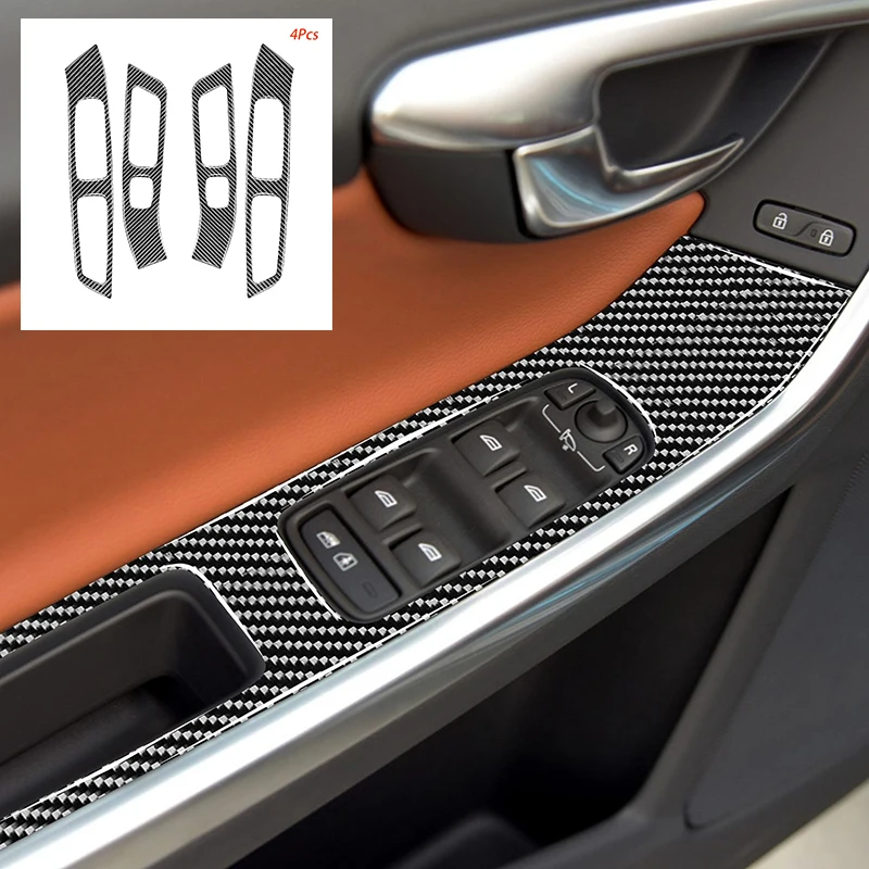 Наклейки для стеклоподъемника из углеродного волокна для Volvo V60 S60 2010-2018, товары для модификации салона автомобиля
Наклейки для стеклоподъемника из углеродного волокна для Volvo V60 S60 2010-2018, товары для модификации салона автомобиля