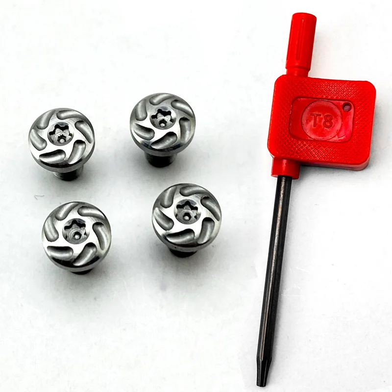 4pcs/Set CNC Stainless Steel 1911 Grips Screws Custom Made T8 Plum Screw With T8 Torx Key Wrench Screwdriver Spanner Handle DIY 
4pcs/Set CNC Stainless Steel 1911 Grips Screws Custom Made T8 Plum Screw With T8 Torx Key Wrench Screwdriver Spanner Handle DIY