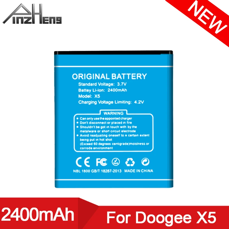 

PINZHENG 100% New 2400mAh Mobile Phone Battery For Doogee X5 X5S X5 Pro High Quality Replacement Bateria For Doogee X5 Batteries