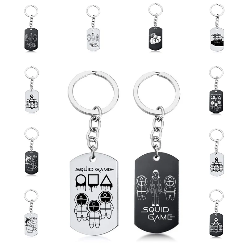 Squid Game Keychain Figures Mask Charms Accessories Fashion Soldier Triangle Series Creative Doll Figurine Key Ring Couples Gift
Squid Game Keychain Figures Mask Charms Accessories Fashion Soldier Triangle Series Creative Doll Figurine Key Ring Couples Gift