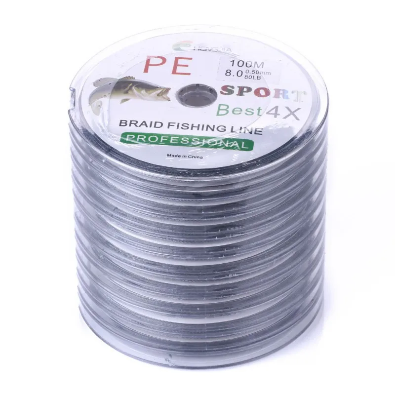 Outdoor PE line Fishing Line Gray 100M 8 Strands Braided Fishing Line Multifilament PE Line 15 20 30 40 50 80 100LB Fishing Lin
Outdoor PE line Fishing Line Gray 100M 8 Strands Braided Fishing Line Multifilament PE Line 15 20 30 40 50 80 100LB Fishing Lin