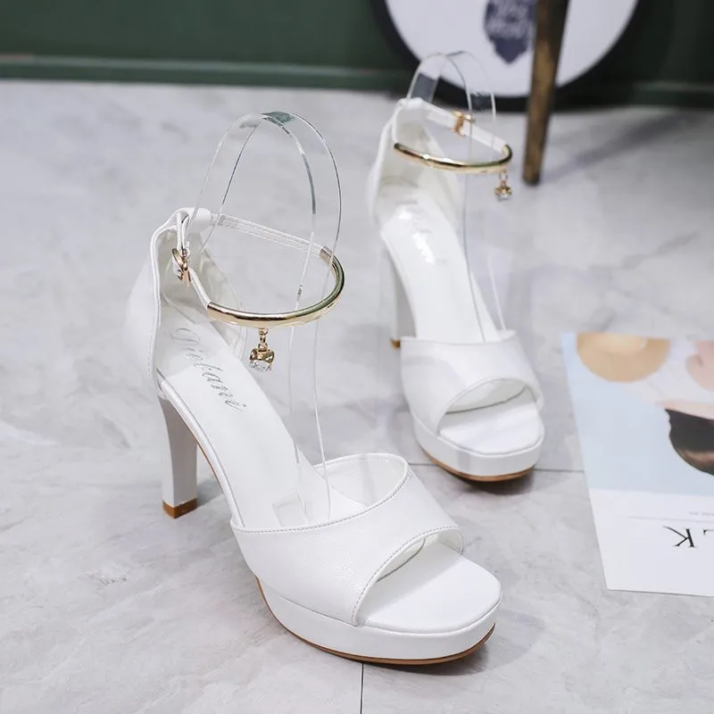 Women's Summer Shoes Classic White Pearl Chain High Heels Fish Mouth High Heels Ladies Platform Sandals Evening Dress Wedding Sh
Women's Summer Shoes Classic White Pearl Chain High Heels Fish Mouth High Heels Ladies Platform Sandals Evening Dress Wedding Sh