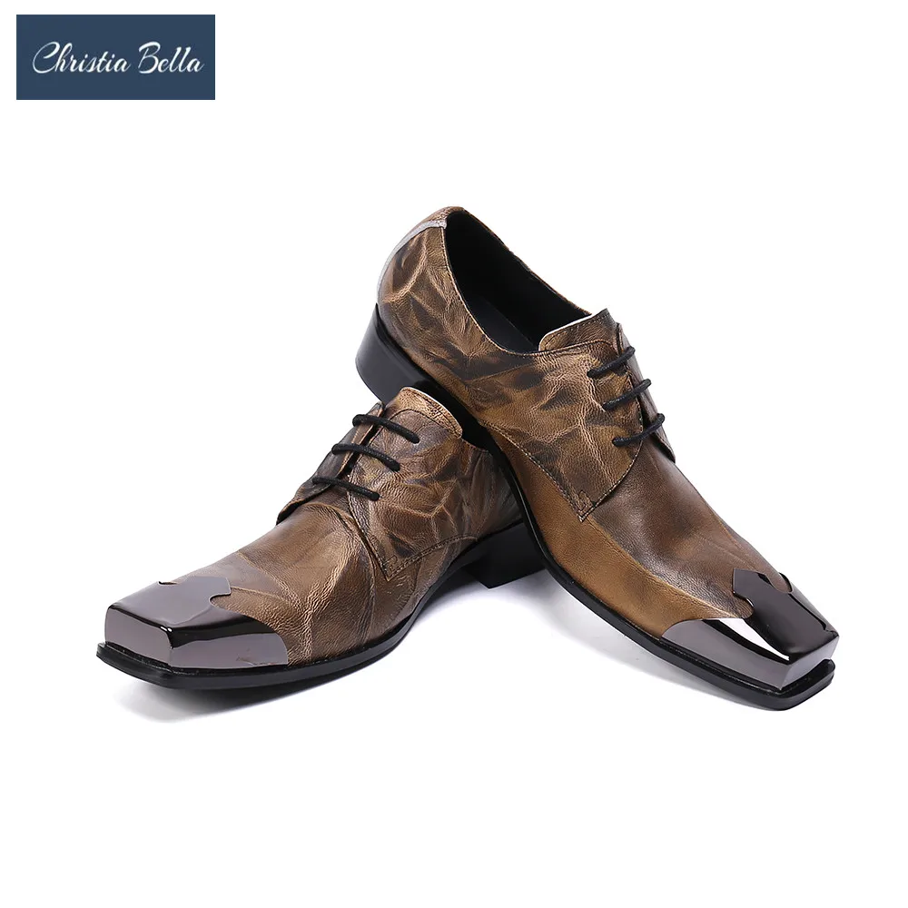 Christia Bella British Wedding Party Men Oxford Shoes Lace Up Real Leather Dress Shoes Square Toe Formal Brogue Shoes Large Size
Christia Bella British Wedding Party Men Oxford Shoes Lace Up Real Leather Dress Shoes Square Toe Formal Brogue Shoes Large Size