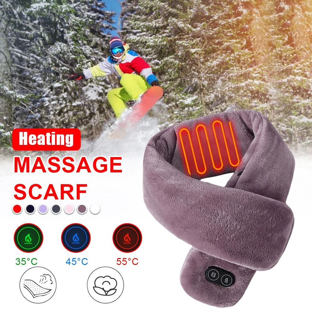USB Heated Men and Women Winter Scarf Shawl Foreign Trade Smart Heating Solid Color Vibration Massage Scarf
USB Heated Men and Women Winter Scarf Shawl Foreign Trade Smart Heating Solid Color Vibration Massage Scarf