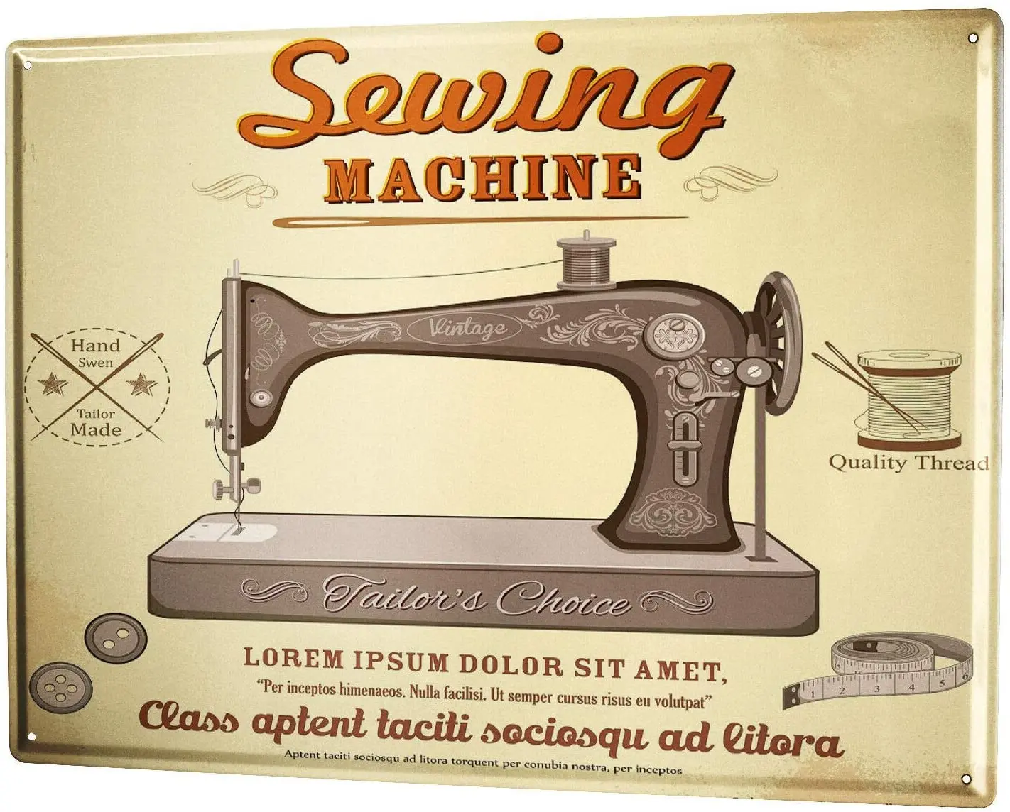 Metal Sign Sewing Machine Retro Wall Decoration Cafe Family Bar Restaurant Cave 12x8 Inch Home Decoration Tin Sign Novelty Gift
Metal Sign Sewing Machine Retro Wall Decoration Cafe Family Bar Restaurant Cave 12x8 Inch Home Decoration Tin Sign Novelty Gift