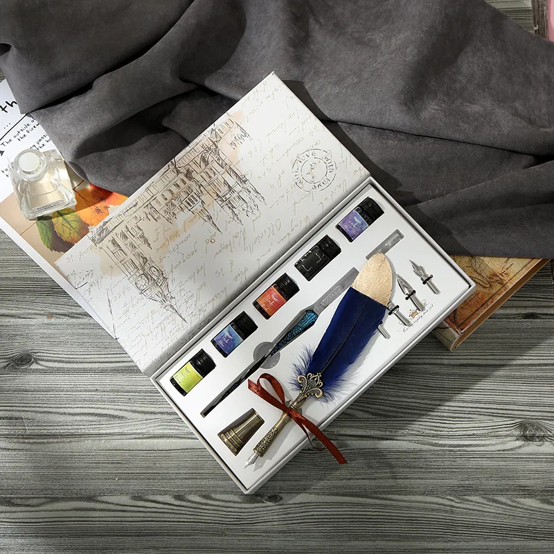 Glass pen ink star dipped fountain pen crystal fountain pen feather set student manual gradient color net red color ink pen
Glass pen ink star dipped fountain pen crystal fountain pen feather set student manual gradient color net red color ink pen
