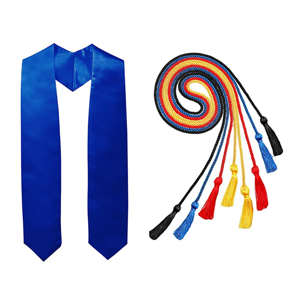 Solid Color Graduation Honour Stole Sash Tassel Decor Cords Graduat Photo Prop Single Layer Graduation Sash Shoulder apron
Solid Color Graduation Honour Stole Sash Tassel Decor Cords Graduat Photo Prop Single Layer Graduation Sash Shoulder apron