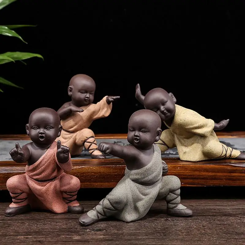 1pc Kung Fu Monk Decor Purple Sands Statue Temple Style Figurines Ornament Tea Pet Arrangement For Home Decorations Miniatures
1pc Kung Fu Monk Decor Purple Sands Statue Temple Style Figurines Ornament Tea Pet Arrangement For Home Decorations Miniatures