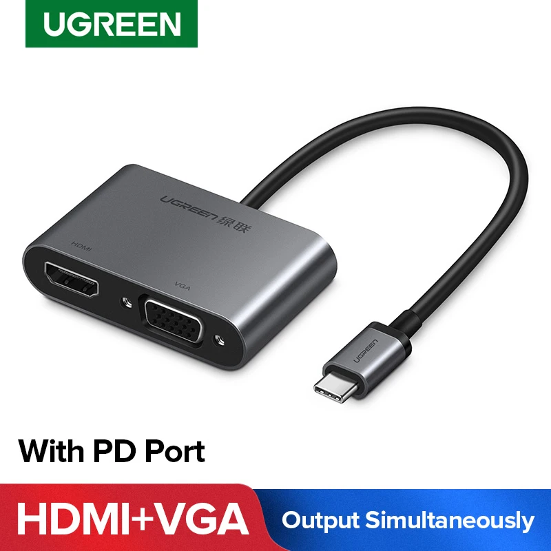 Адаптер Ugreen USB C на HDMI VGA, переходник Type C на HDMI 4K Thunderbolt 3 для Samsung Galaxy S10/S9/S8 Huawei Mate 20/P30 Pro
Адаптер Ugreen USB C на HDMI VGA, переходник Type C на HDMI 4K Thunderbolt 3 для Samsung Galaxy S10/S9/S8 Huawei Mate 20/P30 Pro