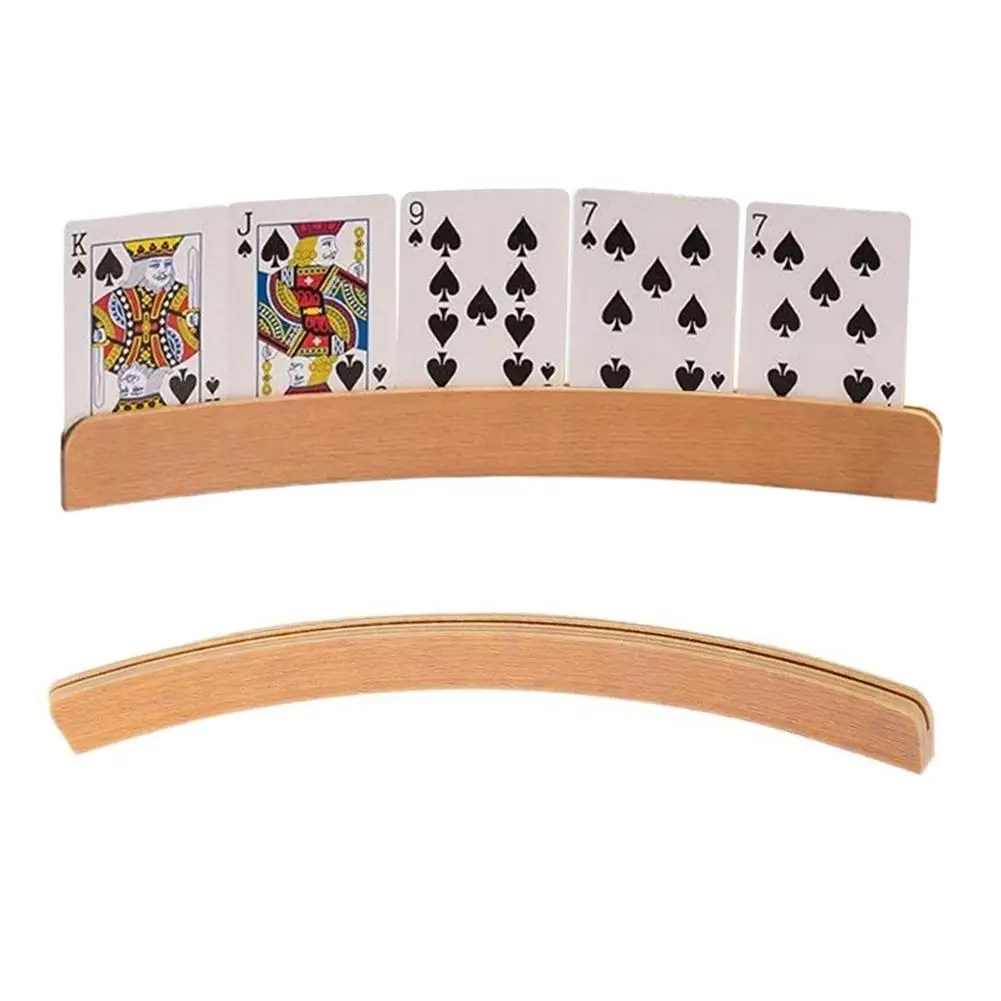 Playing Card Holder Wooden Hands-Free Playing Card Holder Curved Design Board Game Poker Seat Lazy Poker Base Organizes Hands
Playing Card Holder Wooden Hands-Free Playing Card Holder Curved Design Board Game Poker Seat Lazy Poker Base Organizes Hands