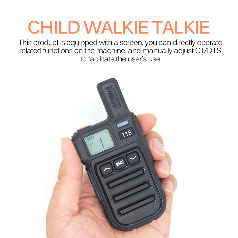 Powstro T18 Walkie Talkie Kids Walkie-Talkies 2 Pcs Mini Two-Way Radio Station PMR Christmas Gift/Family Use/Camping 100-800M 
Powstro T18 Walkie Talkie Kids Walkie-Talkies 2 Pcs Mini Two-Way Radio Station PMR Christmas Gift/Family Use/Camping 100-800M