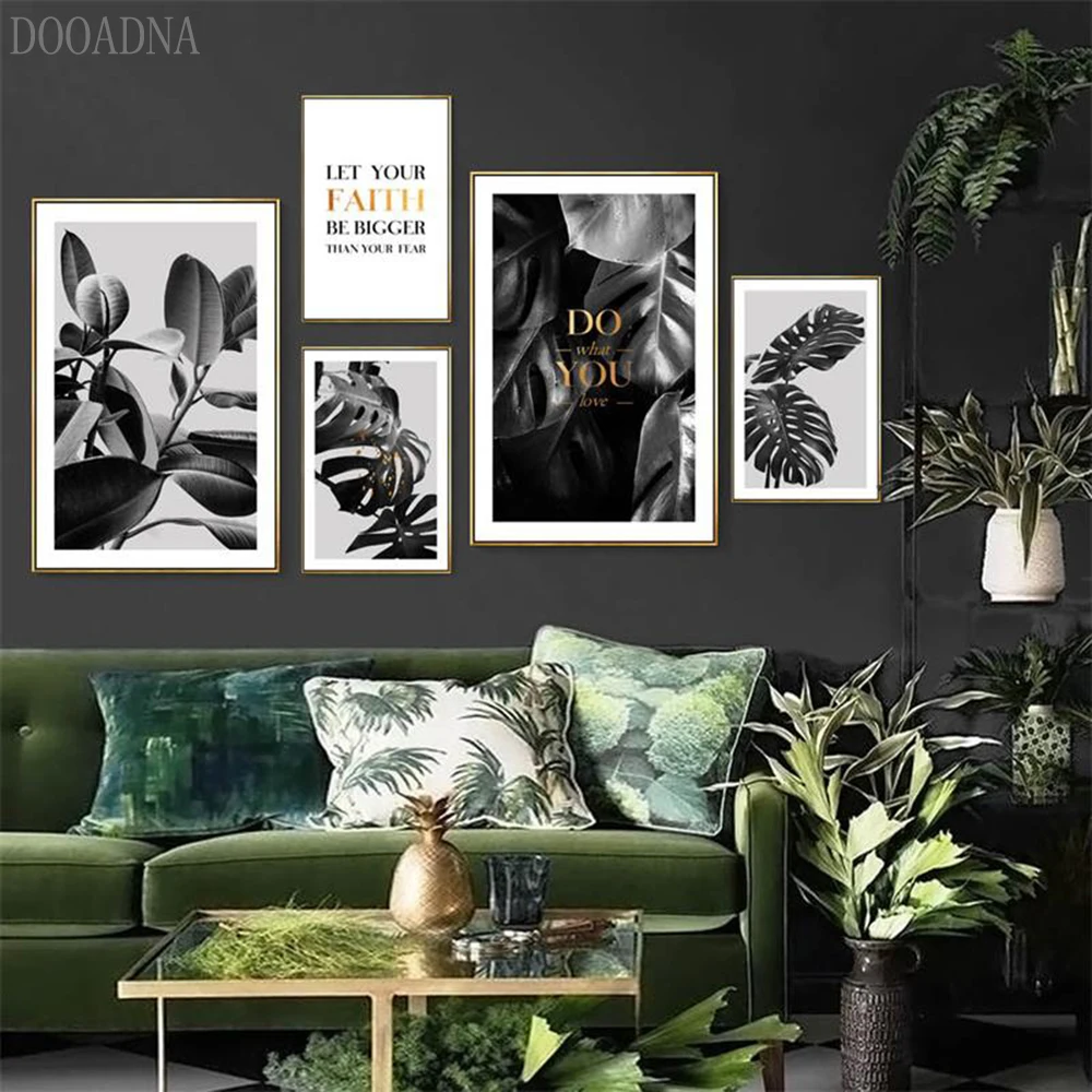 Nordic style tropical plant poster green leaf decorative painting wall art painting suitable for living room home decoration
Nordic style tropical plant poster green leaf decorative painting wall art painting suitable for living room home decoration