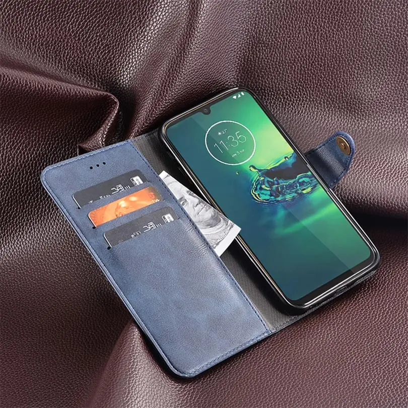 Флип чехол для Motorola Moto G8 Plus Кожаный противоударный Магнитный телефона Plus/XT2019 1
