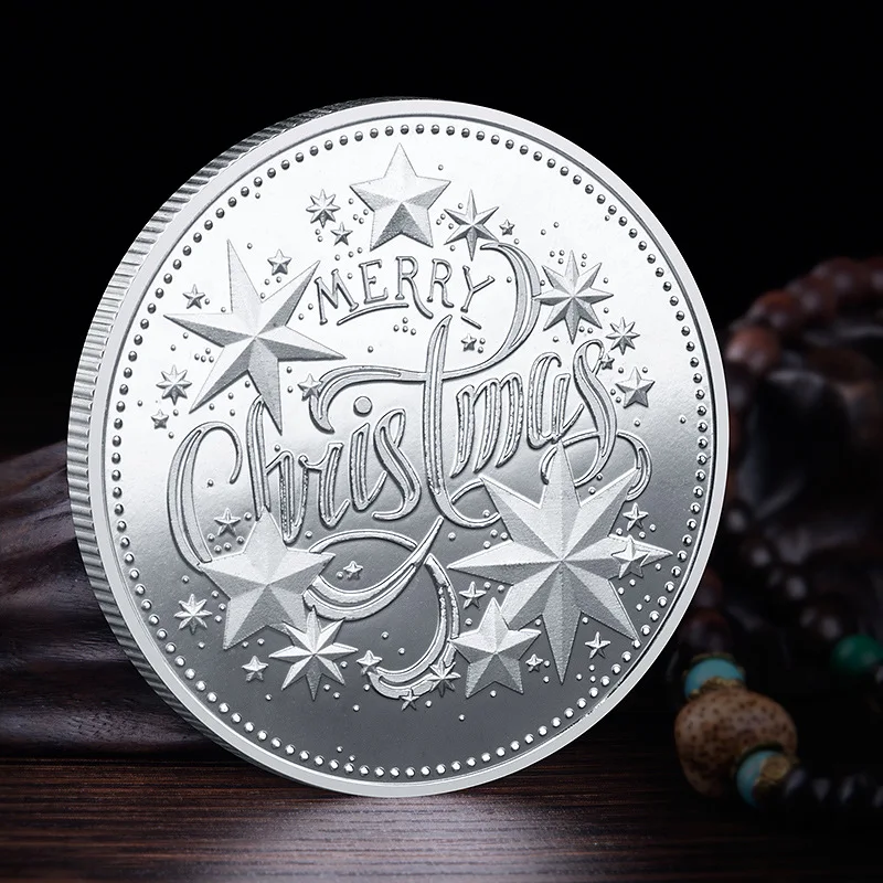 High Quality Brand New Christmas Santa Claus Commemorative Coin Gold Silver Souvenir Collectible Art Crafts
High Quality Brand New Christmas Santa Claus Commemorative Coin Gold Silver Souvenir Collectible Art Crafts