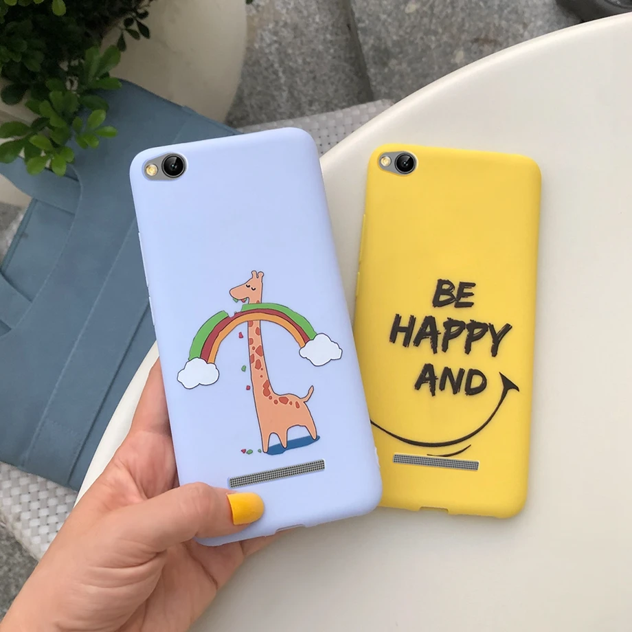 Чехол для Xiaomi Redmi 4A чехол защитный с узором из ТПУ сплошного цвета силиконовый |