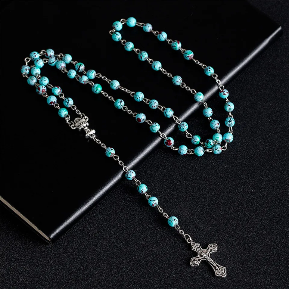Fashion Mens Female Christian Cross Pendants Pink Blue Red Green Black Color Jesus Stone Pendant Necklace Jewelry For Men/Women
Fashion Mens Female Christian Cross Pendants Pink Blue Red Green Black Color Jesus Stone Pendant Necklace Jewelry For Men/Women