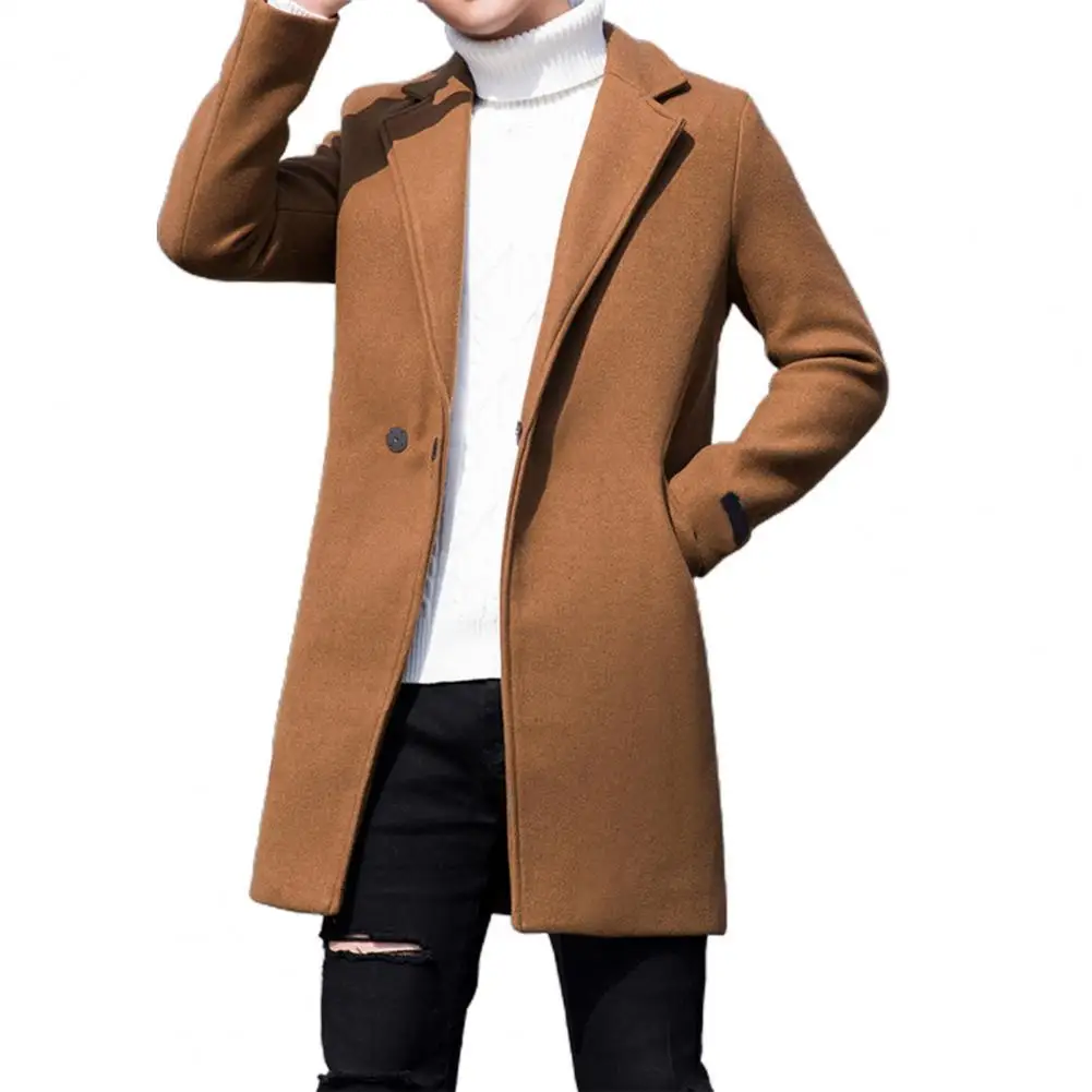 2021 Autumn Winter Plus Size Men Trench Coat Turndown Collar Mid-Length Streetwear Coat Pure Color Men Windbreaker Trench Coat
2021 Autumn Winter Plus Size Men Trench Coat Turndown Collar Mid-Length Streetwear Coat Pure Color Men Windbreaker Trench Coat