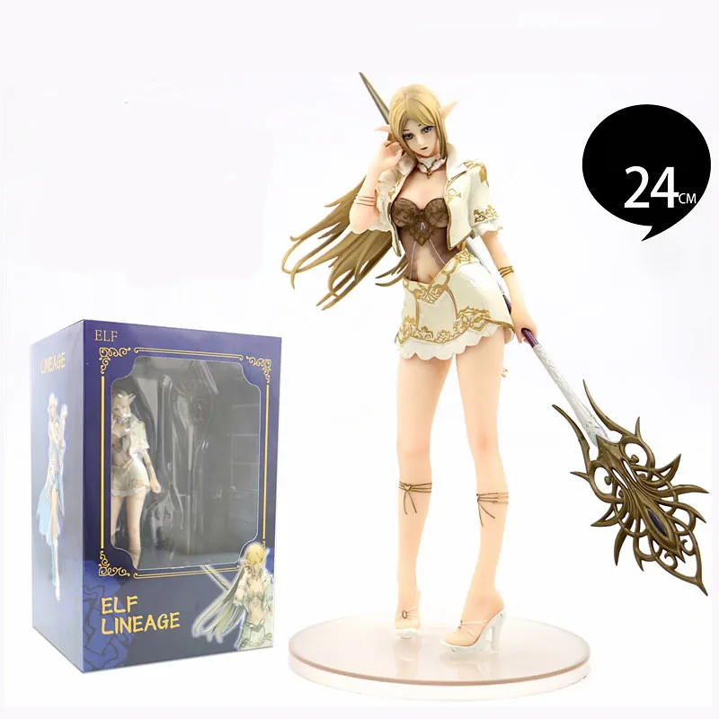 24 CM Anime Lineage Heaven 2 Elf Female Mage with Weapon PVC Action Figure Collectible Model Toys with Box
24 CM Anime Lineage Heaven 2 Elf Female Mage with Weapon PVC Action Figure Collectible Model Toys with Box