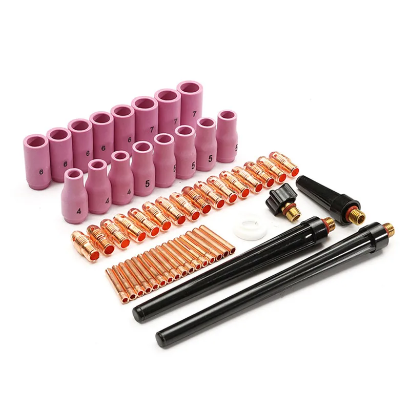 53pcs TIG Welding Torch Body Parts Gas Lens Nozzle Collet Cup Kit For WP-9 20 25
53pcs TIG Welding Torch Body Parts Gas Lens Nozzle Collet Cup Kit For WP-9 20 25