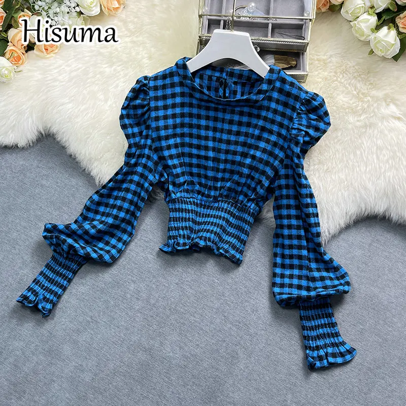 2021 winter new female plaid o-neck lantern sleeve cotton with linen shirts women's chic slim blouses shirt
2021 winter new female plaid o-neck lantern sleeve cotton with linen shirts women's chic slim blouses shirt