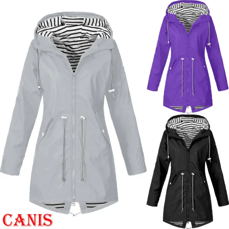 Plus Size Women Ladies Autumn Wind Loose Coat Waterproof Raincoat Outdoor Long Hooded Jacket Black Gray Purple
Plus Size Women Ladies Autumn Wind Loose Coat Waterproof Raincoat Outdoor Long Hooded Jacket Black Gray Purple