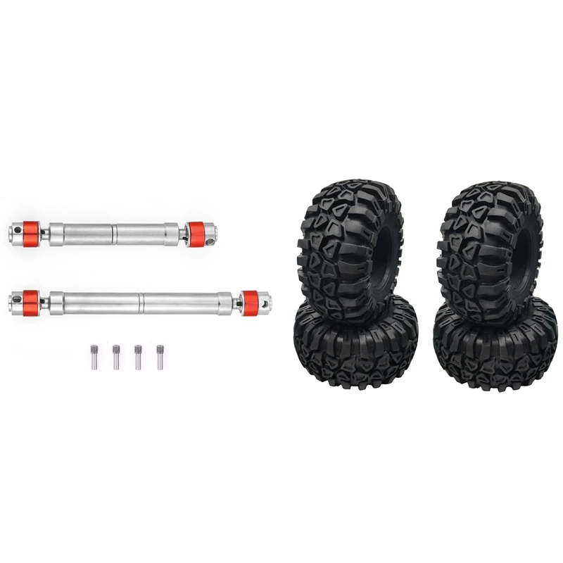 4 шт., резиновые шины 2,2 дюйма 2,2x60 мм для 1/10 Traxxas TRX4 Axial SCX10 90046 Wraith и 2 шт. приводных вала CVD
4 шт., резиновые шины 2,2 дюйма 2,2x60 мм для 1/10 Traxxas TRX4 Axial SCX10 90046 Wraith и 2 шт. приводных вала CVD