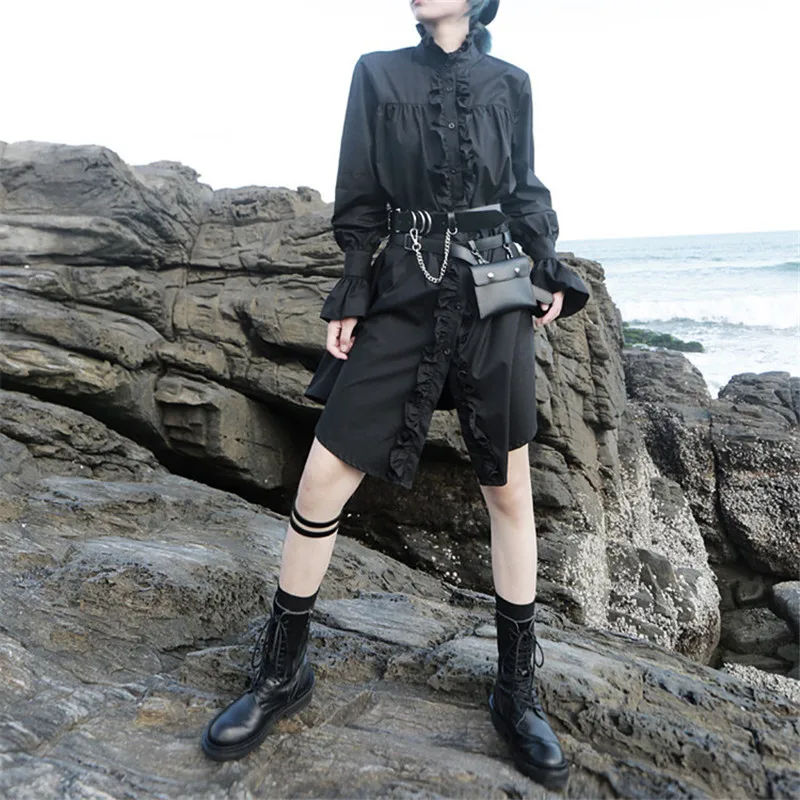 2020 Autumn And Winter Clothing New Fashion Stand Up Collar Female Dress Trumpet Sleeve Mid Length Solid Color Shirt Skirt C572
2020 Autumn And Winter Clothing New Fashion Stand Up Collar Female Dress Trumpet Sleeve Mid Length Solid Color Shirt Skirt C572