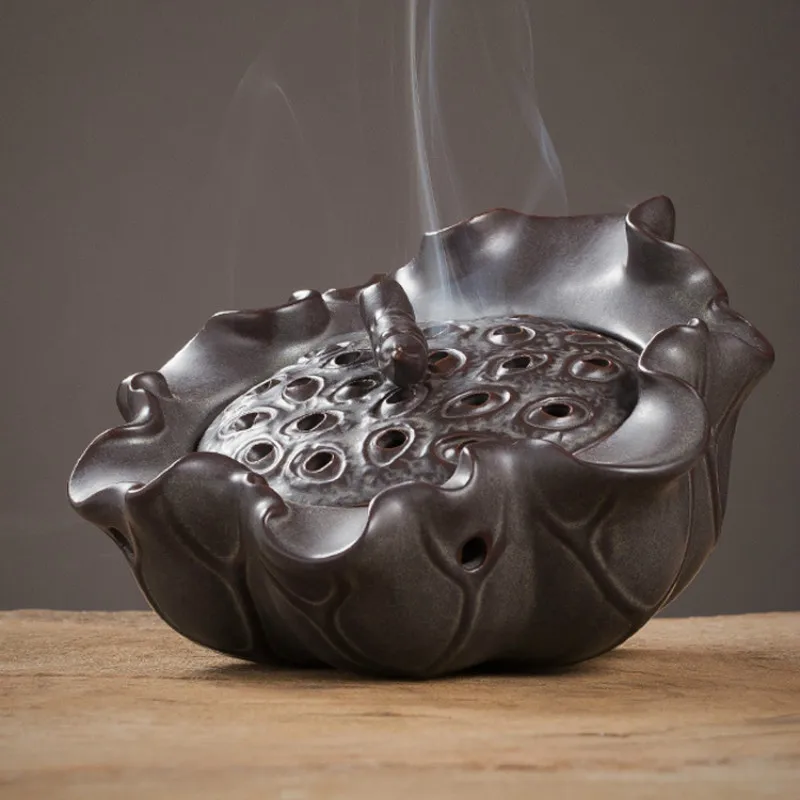 Ceramics Vaporizer Incense Burner Smoke Fountain Lotus Aroma Diffuser Living Room Incense Burner Encensoir Home Decor DB60XX
Ceramics Vaporizer Incense Burner Smoke Fountain Lotus Aroma Diffuser Living Room Incense Burner Encensoir Home Decor DB60XX