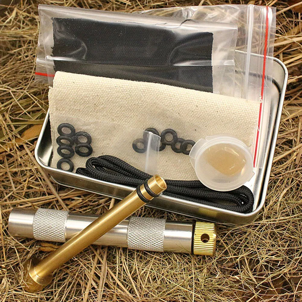 fire piston kit fire starting tool Fire Starter Kit Fire Starting Tool with Char Cloth Tinder Outdoor Camping Hiking Survival
fire piston kit fire starting tool Fire Starter Kit Fire Starting Tool with Char Cloth Tinder Outdoor Camping Hiking Survival