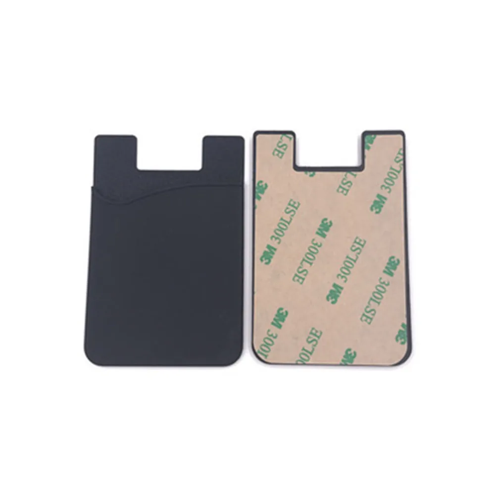 Phone Card Holder Silicone Cell Wallet Case Credit ID Pocket Stick on 3M Adhesive with OPP Bag | Мобильные телефоны и