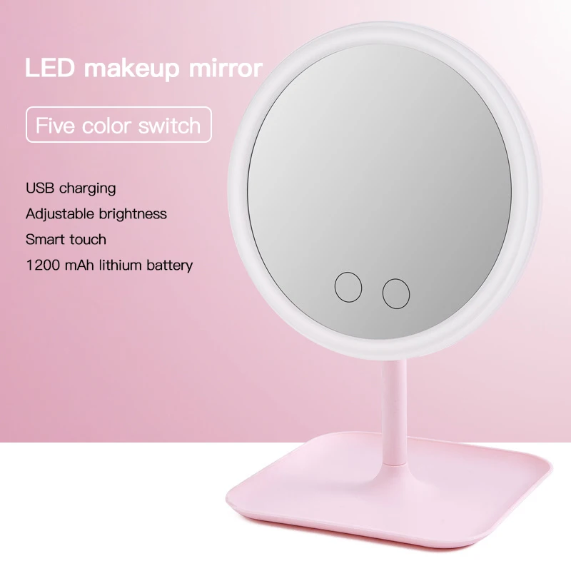 LED Face Makeup Mirror Adjustable Touch Dimmer Household Mirror Ring Light HD Vanity Mirrors Facial Beauty Makeup Fill Light
LED Face Makeup Mirror Adjustable Touch Dimmer Household Mirror Ring Light HD Vanity Mirrors Facial Beauty Makeup Fill Light