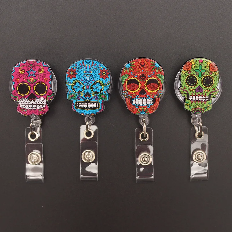 Creative The New Skull Style Retractable Badge Reel For Nurse&Doctor Card Holder Office&Hospital Supplies Boy&Girl Name Card
Creative The New Skull Style Retractable Badge Reel For Nurse&Doctor Card Holder Office&Hospital Supplies Boy&Girl Name Card
