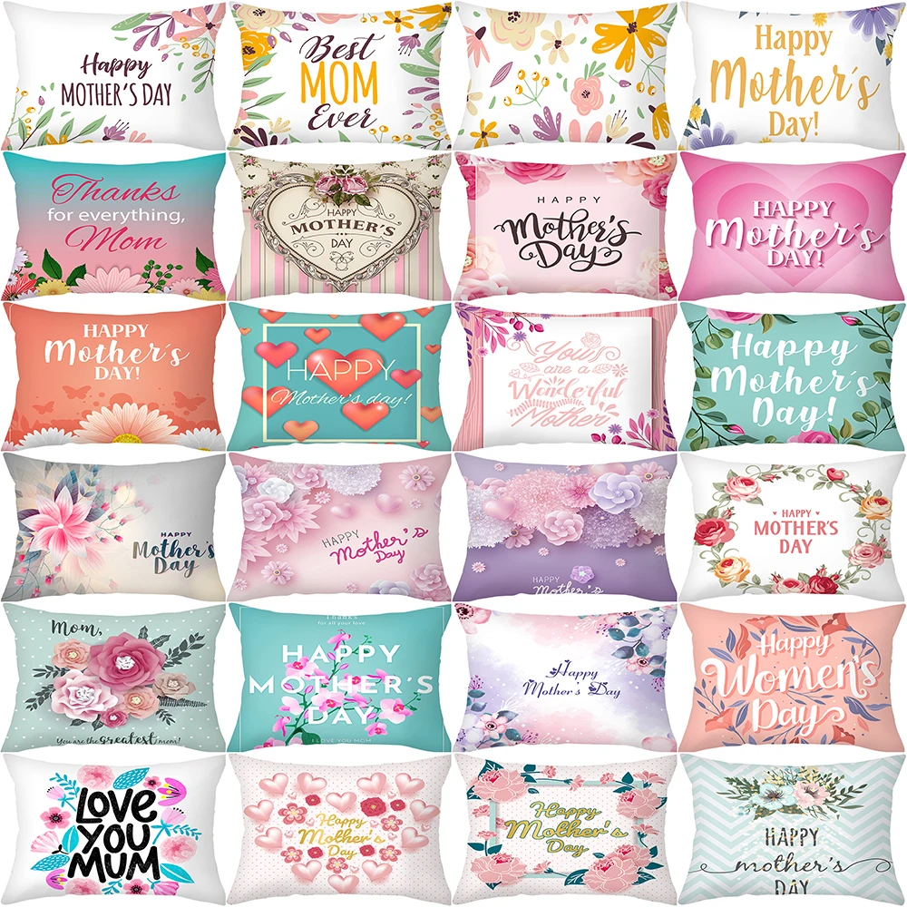 Pink Floral Plants Cushion Cover Mother's Day Love Throw Pillow Cover For Home Sofa Decor Festival Flowers Pillow Case 30*50cm 
Pink Floral Plants Cushion Cover Mother's Day Love Throw Pillow Cover For Home Sofa Decor Festival Flowers Pillow Case 30*50cm