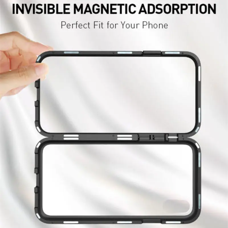 For iPhone 11 Pro Max Case Cover Magnetic Adsorption Tempered Glass Metal Flip
For iPhone 11 Pro Max Case Cover Magnetic Adsorption Tempered Glass Metal Flip