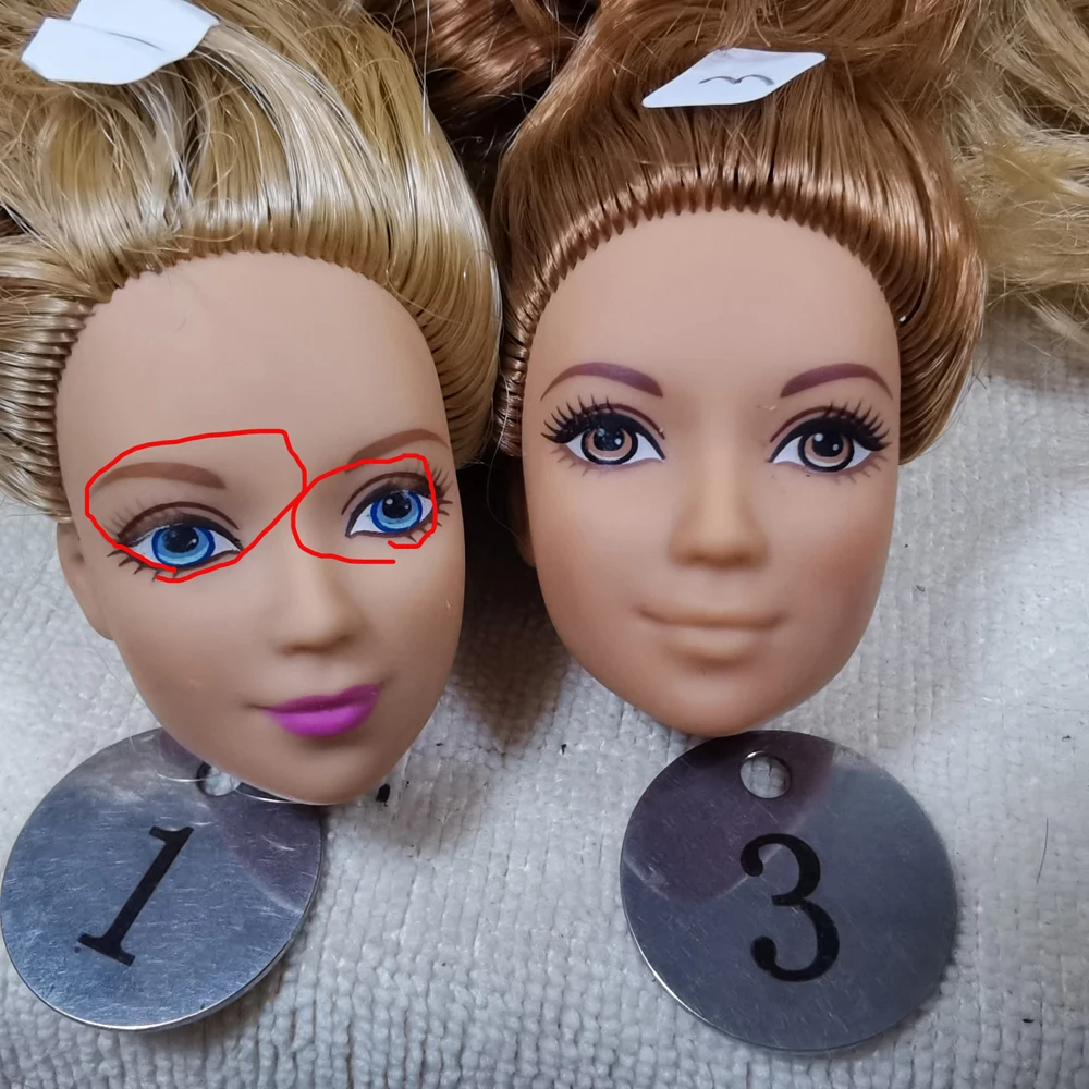 B16-2 Original Foreign Trade European Beauty Brown 1/6 OOAK NUDE Doll Head Mussed Many Hair for DIY Soft PVC Head A
B16-2 Original Foreign Trade European Beauty Brown 1/6 OOAK NUDE Doll Head Mussed Many Hair for DIY Soft PVC Head A