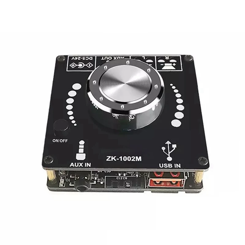 ZK1002M Bluetooth 5.0 AUX USB Audio Input Output Amplifier Audio Amplifier Module 100Wx2
ZK1002M Bluetooth 5.0 AUX USB Audio Input Output Amplifier Audio Amplifier Module 100Wx2