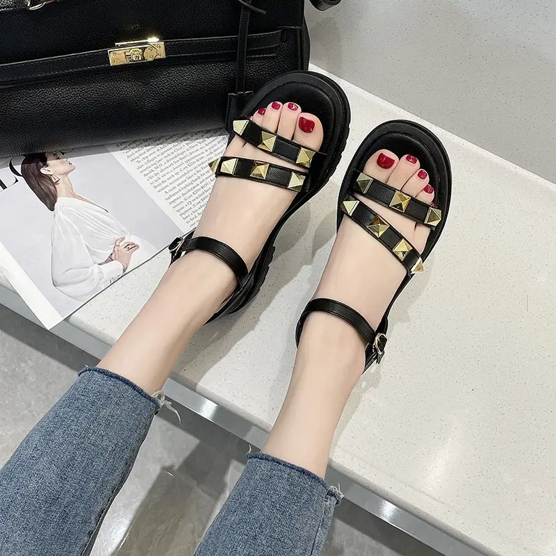 Med Clear Heels Roman Sandals 2021 Women's Buckle Female Shoe Muffins shoe Clogs Wedge Medium Gladiator New Thick Studded Fashio
Med Clear Heels Roman Sandals 2021 Women's Buckle Female Shoe Muffins shoe Clogs Wedge Medium Gladiator New Thick Studded Fashio