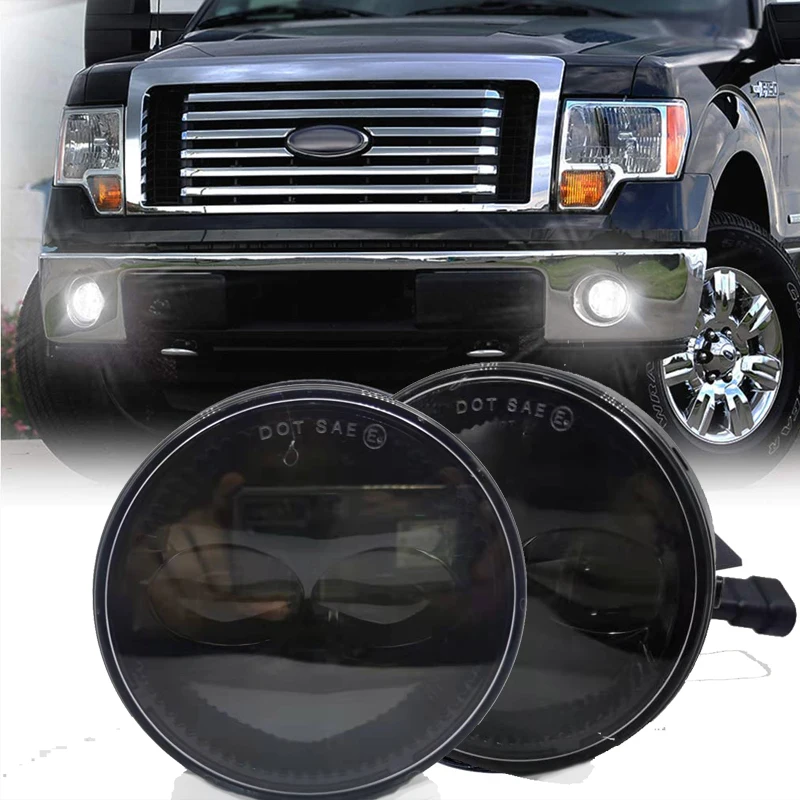 Black 4.5'' Round LED Fog Lights Lamps Replacement for Ford 2011-2014 F150 F-150 2008-2011 DOT Approved Fog Light Assembly
Black 4.5'' Round LED Fog Lights Lamps Replacement for Ford 2011-2014 F150 F-150 2008-2011 DOT Approved Fog Light Assembly
