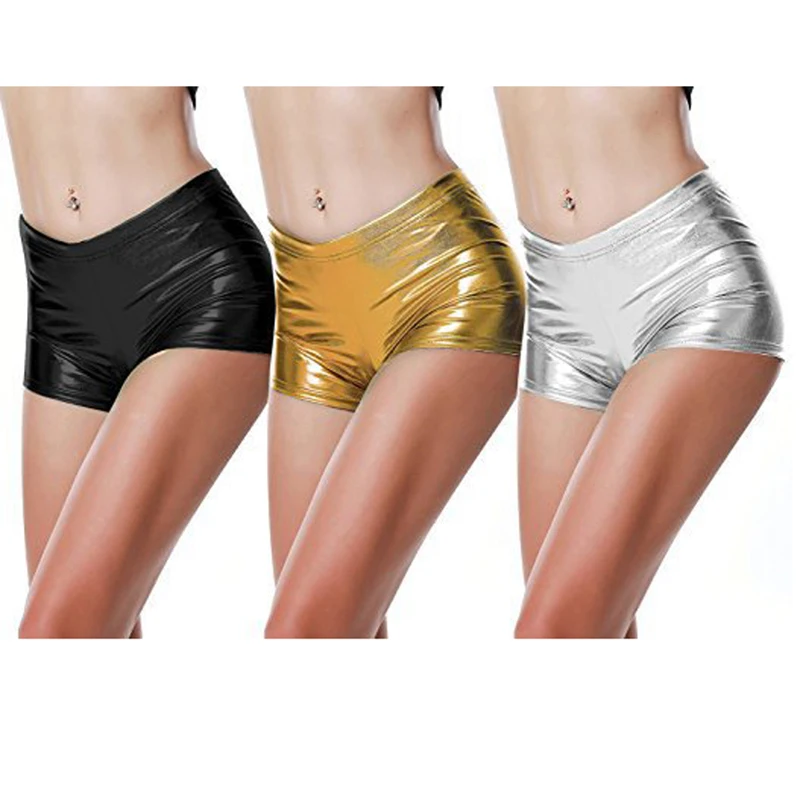 PU Leather Shorts Womens Sexy Slim Summer New Bright Leather Three-point Smooth Shorts High Waist Push Up Elastic Waist
PU Leather Shorts Womens Sexy Slim Summer New Bright Leather Three-point Smooth Shorts High Waist Push Up Elastic Waist