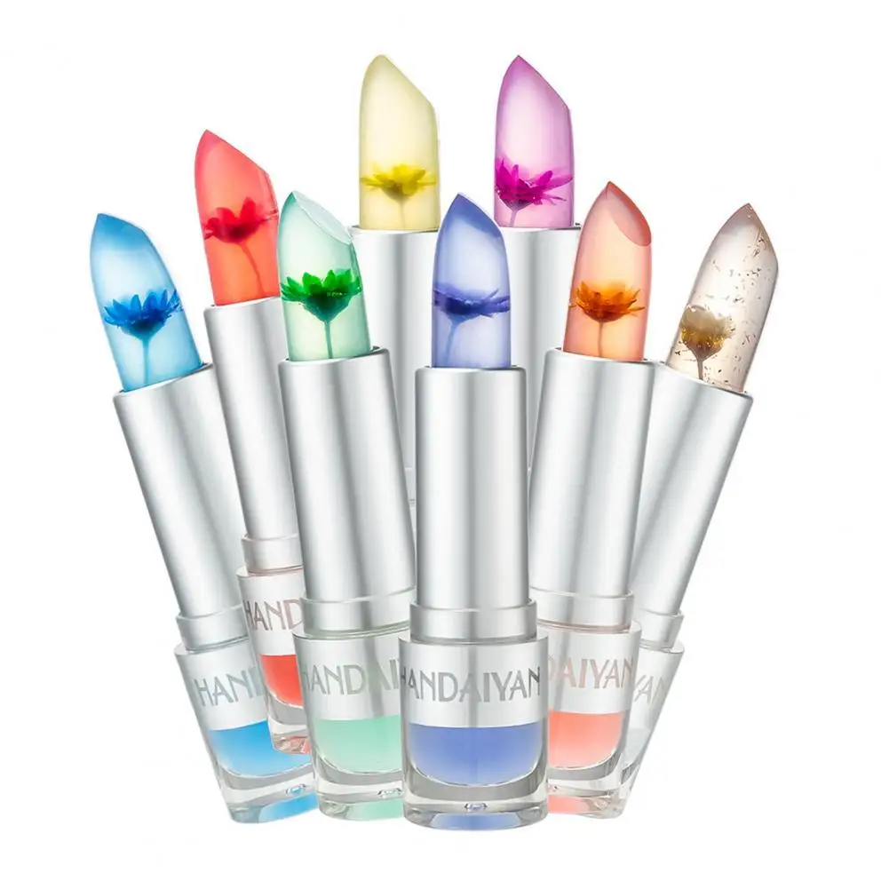 HANDAIYAN Moisturizer Lip Gloss Transparent Jelly Flower Lipstick Temperature Color Change Waterproof Makeup Lip balm Cosmetic
HANDAIYAN Moisturizer Lip Gloss Transparent Jelly Flower Lipstick Temperature Color Change Waterproof Makeup Lip balm Cosmetic