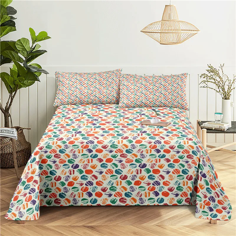 Colorful Bedding Sheet Home Digital Printing Polyester Bed Flat Sheet With Pillowcase Print Bed Sheet
Colorful Bedding Sheet Home Digital Printing Polyester Bed Flat Sheet With Pillowcase Print Bed Sheet